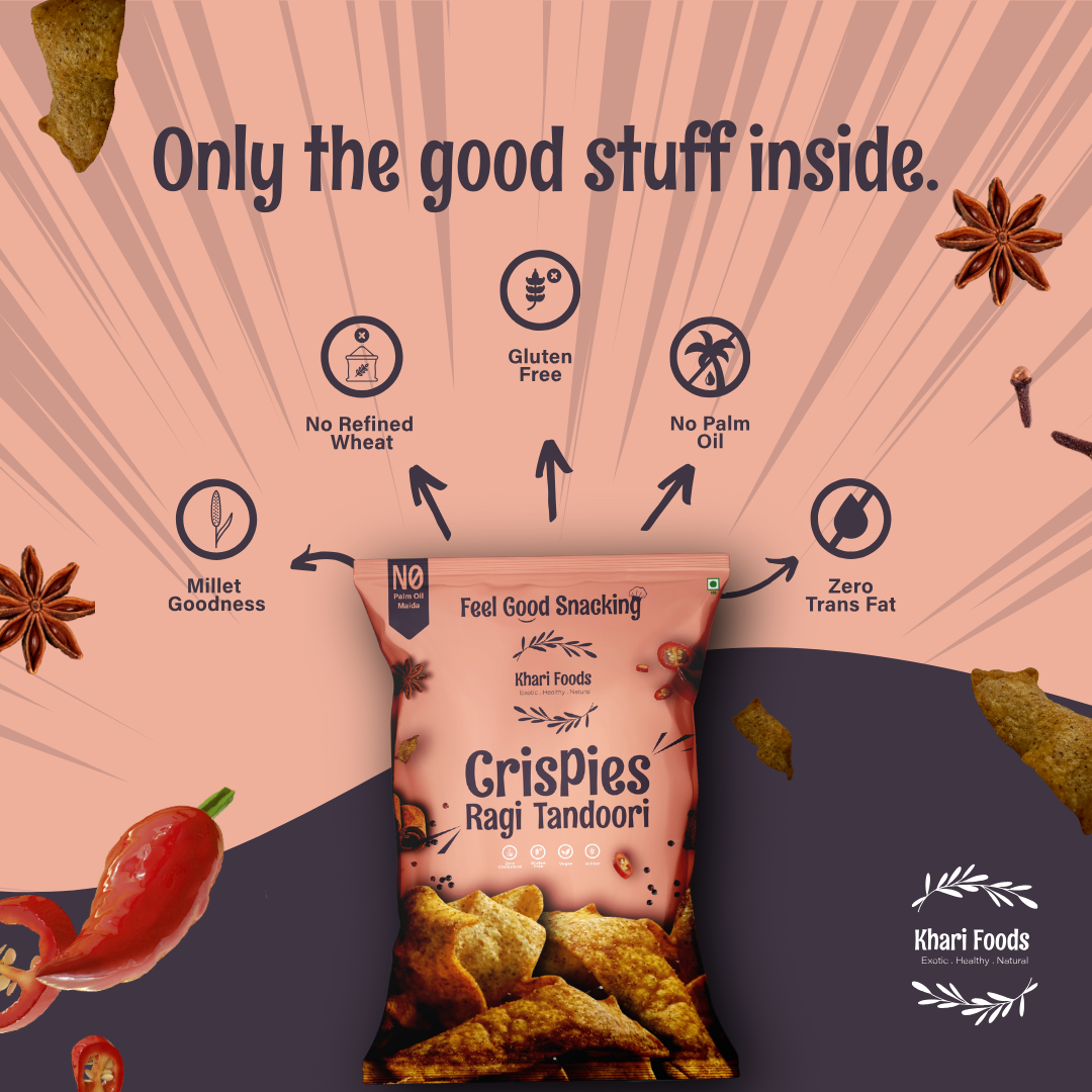 Ragi Crispies, Tandoori Flavoured Chips