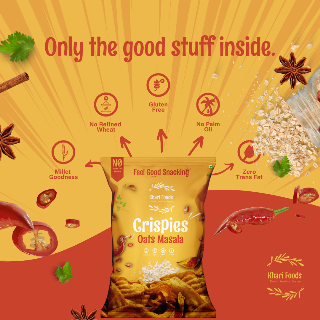 Oats Crispies, Masala Flavoured Chips