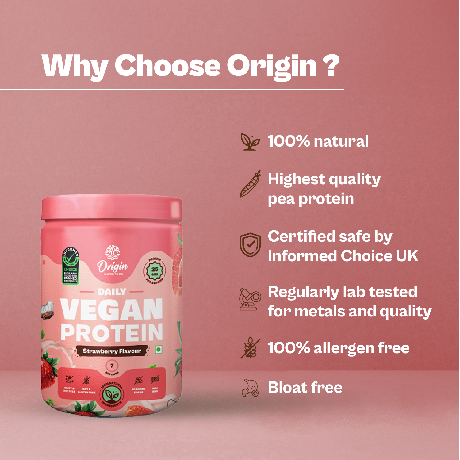 Strawberry Natural Plant Protein Powder