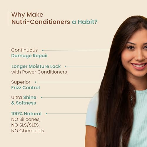 Nat Habit Trileaf Rosemary Shampoo and Conditioner for Women & Men Hair Fall Control, Dry and Damaged Hair