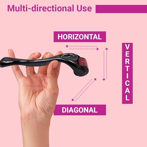 Derma Roller For Hair Growth 0.5 mm with 540 Titanium Needles