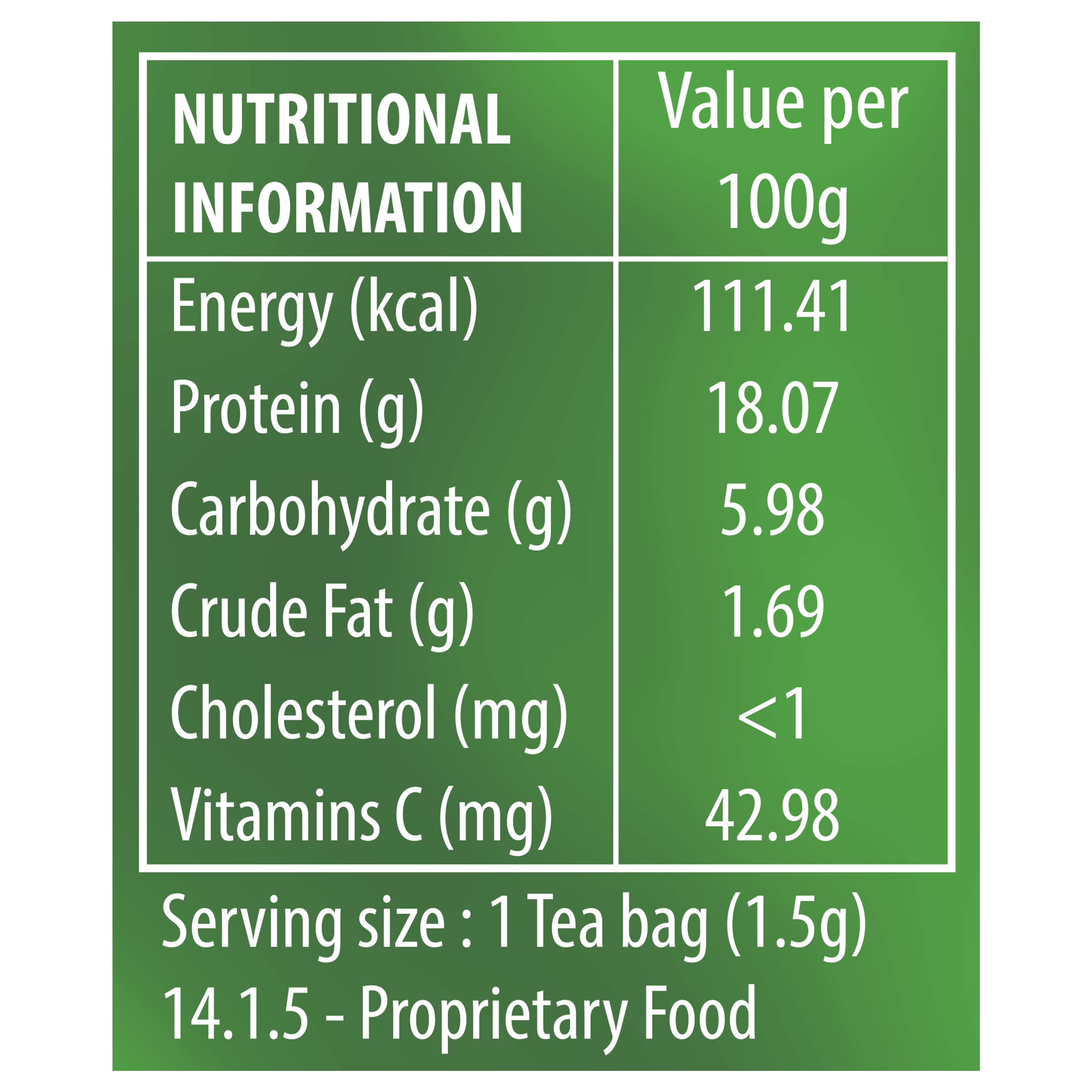 Moringa Green Tea Bags