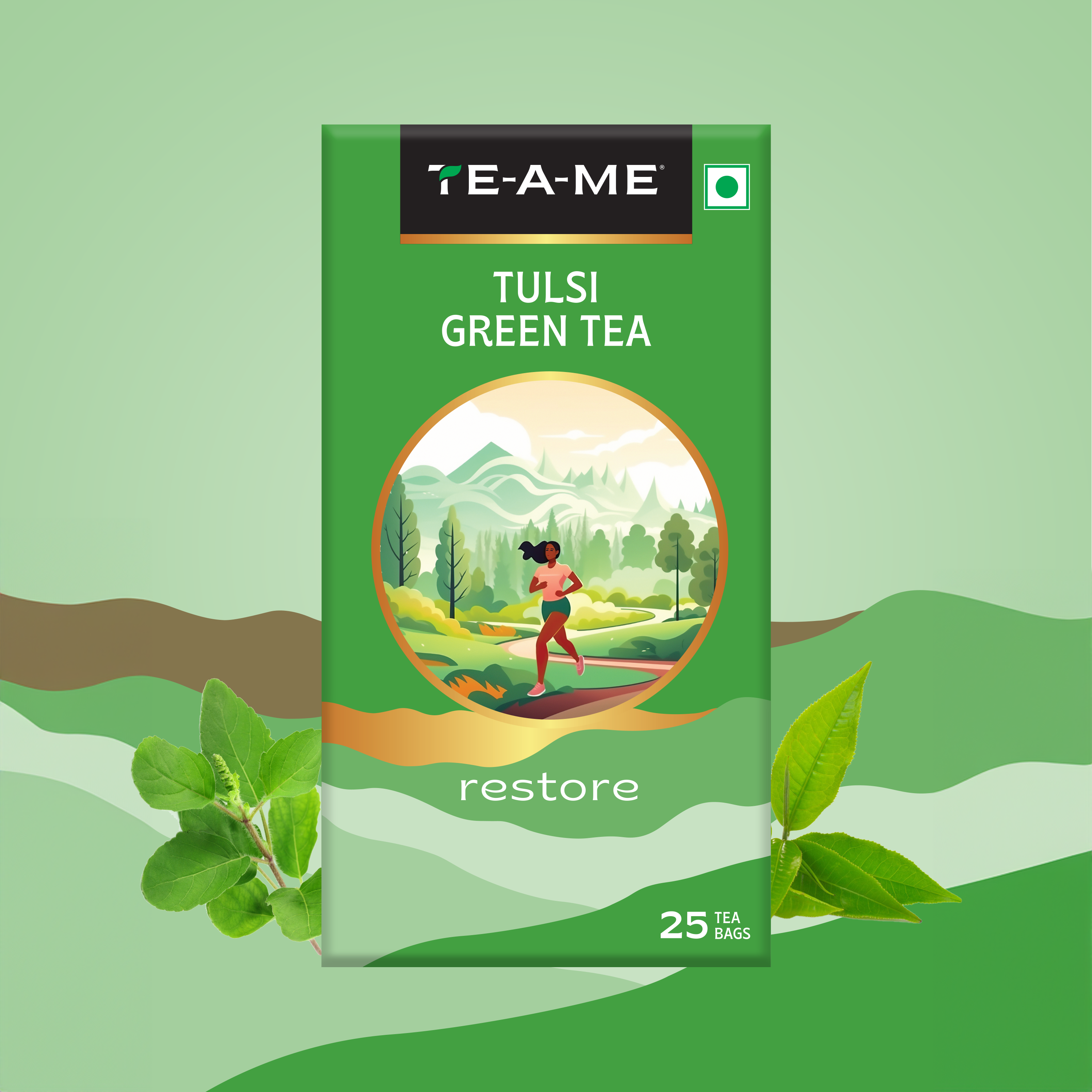 Tulsi Green Tea Bags