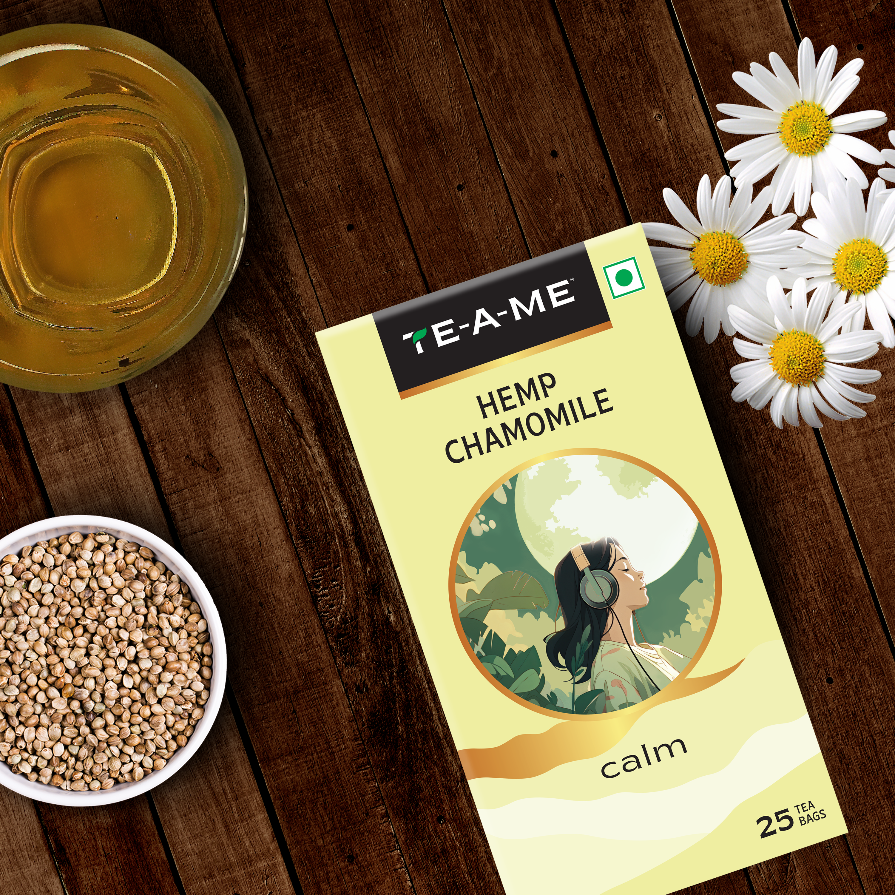 Hemp Chamomile Tea Bags