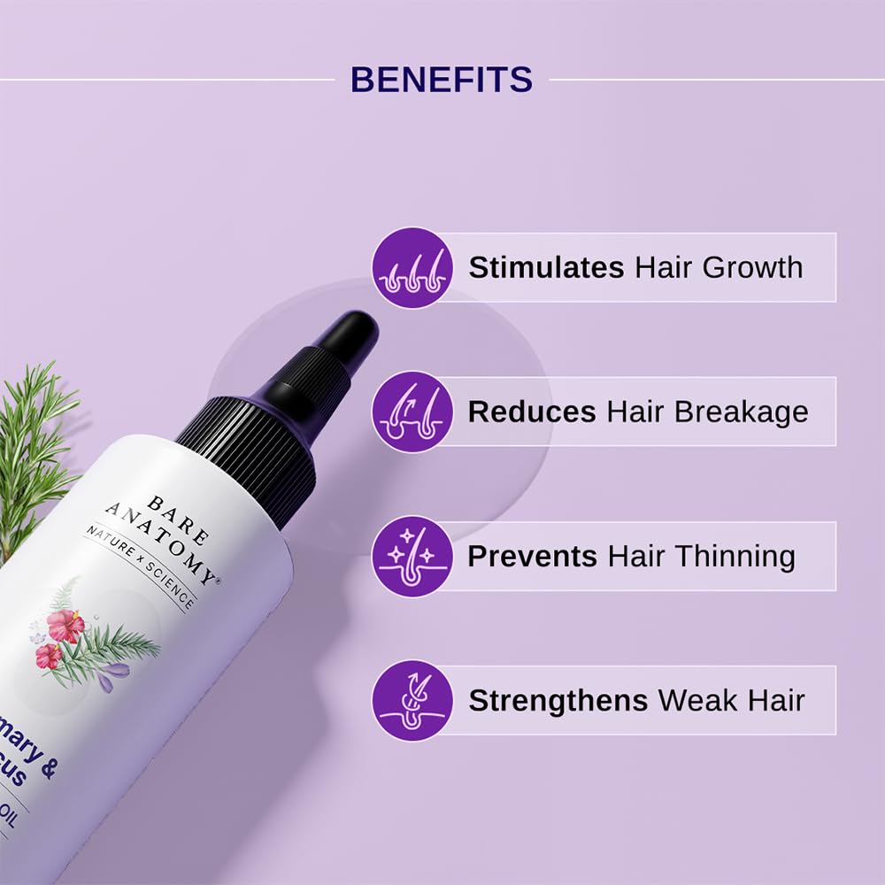 Nature x Science Rosemary Hibiscus Hair Growth Oil