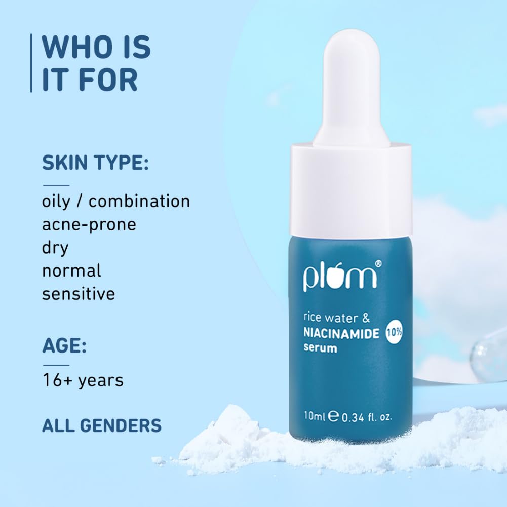 10% Niacinamide Face Serum with Rice Water & Squalane