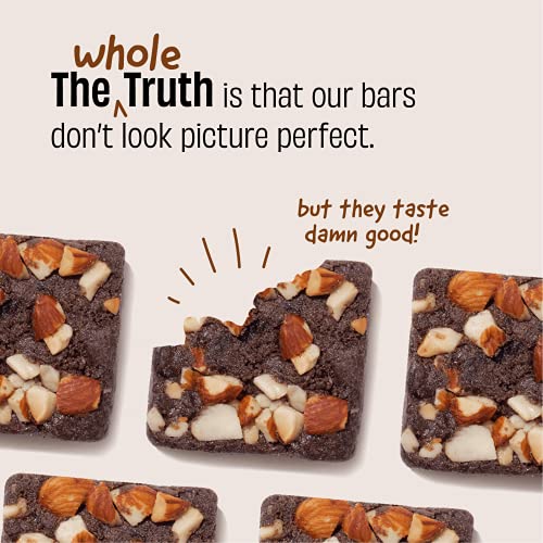 The Whole Truth - Mini Protein Bars | Coffee Cocoa | Pack of 8 x 27g each | No Added Sugar | No Preservatives | No Artificial Sweeteners | No Gluten or Soy | All Natural Ingredients