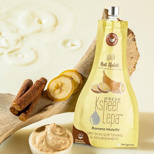 Fresh Banana Mulethi Ksheer Lepa Face Mask For Dry Skin Softening