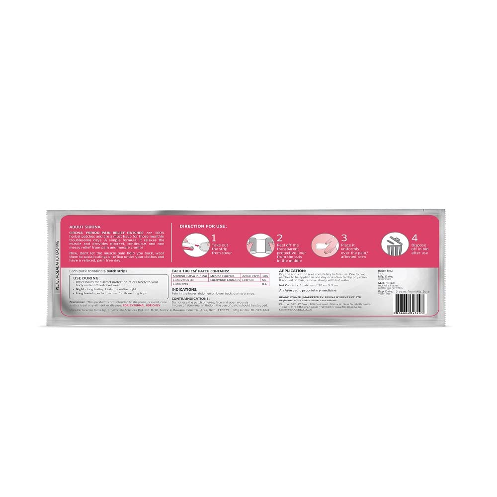 Herbal Period Pain Relief Patches