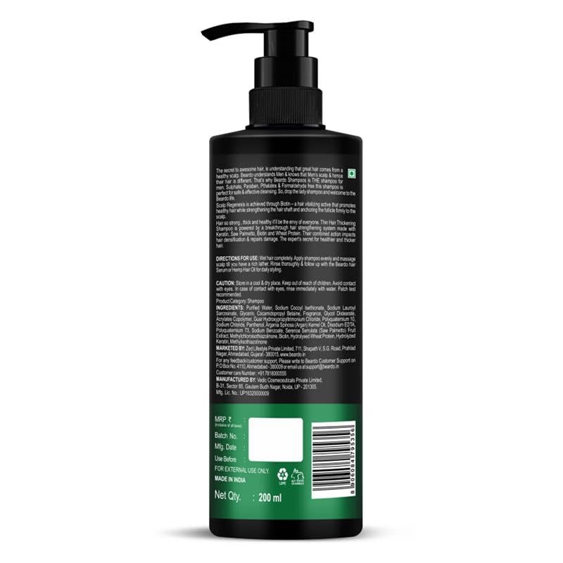 Thin Hair Thickening Sulphate free Shampoo