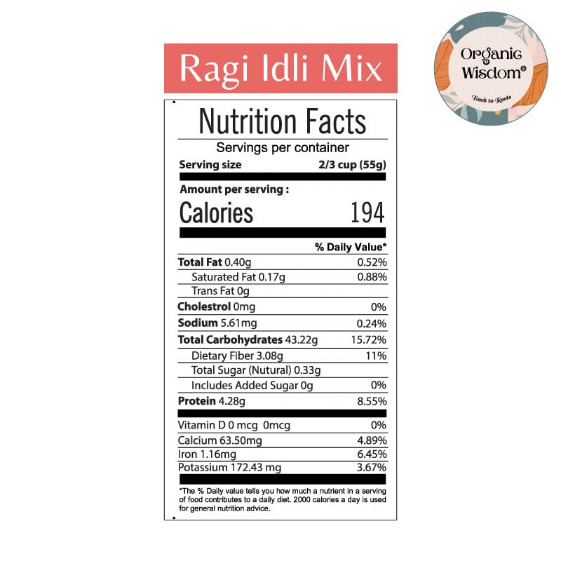 Instant Ragi/Nachni Idli Mix Millet Idli