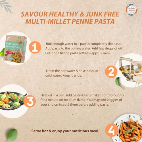 Multi-millet Penne Pasta
