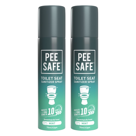Toilet Seat Sanitizer Spray Mint (Pack of 2)