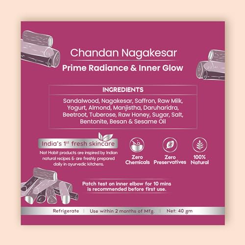 Fresh Chandan Nagakesar Ksheer Lepa Face Mask For Brighten