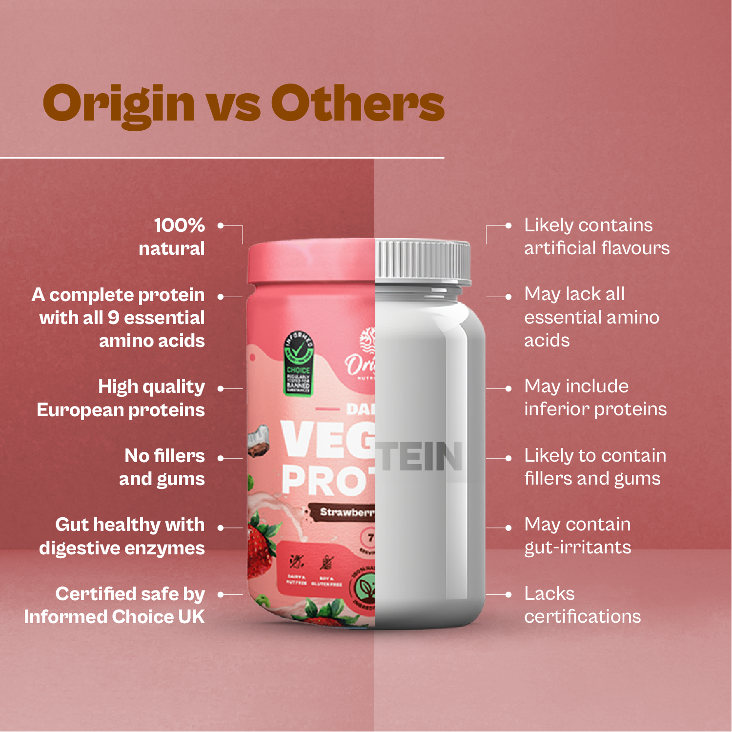 Strawberry Natural Plant Protein Powder