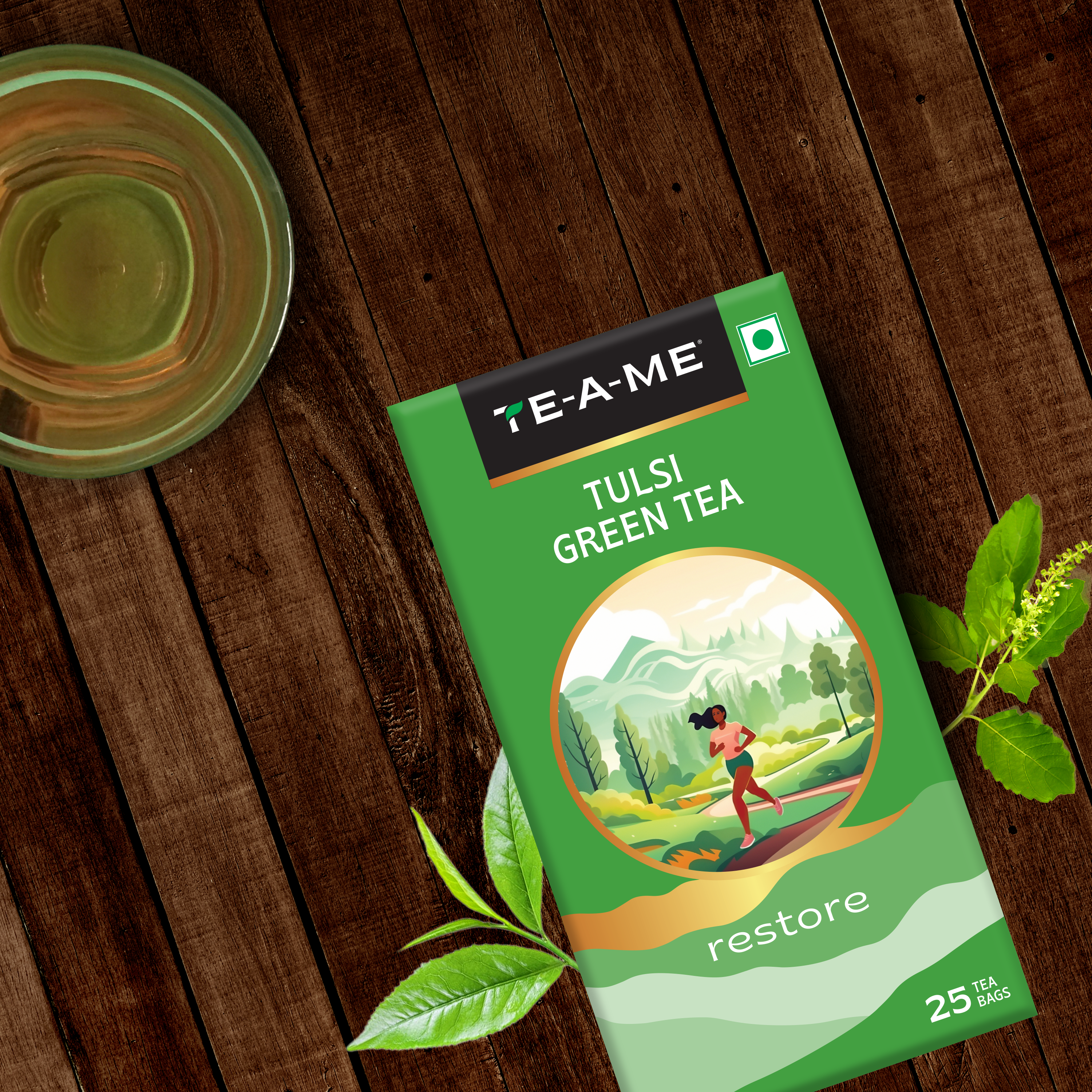 Tulsi Green Tea Bags