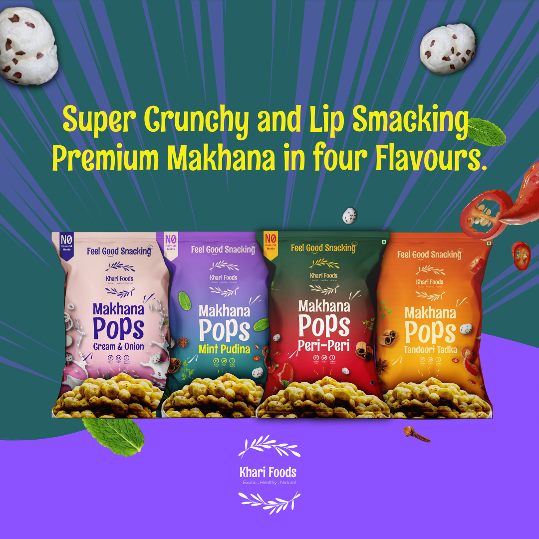 Premium Flavoured Makhana Crunchy & Roasted Makhana Pops (Mint Pudina)