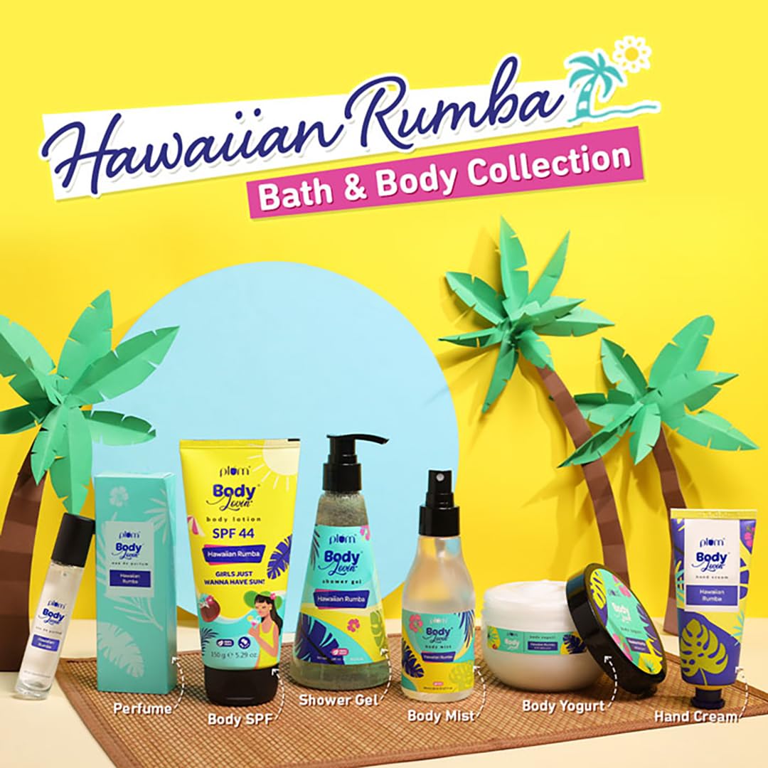Plum BodyLovin' Hawaiian Rumba Eau De Parfum| Long Lasting & Premium Beachy Fragrance | Luxury Perfume For Women & Men | Mandarin, Gardenia & Vanilla Notes | Travel-Friendly | High On Fun (15 ml)