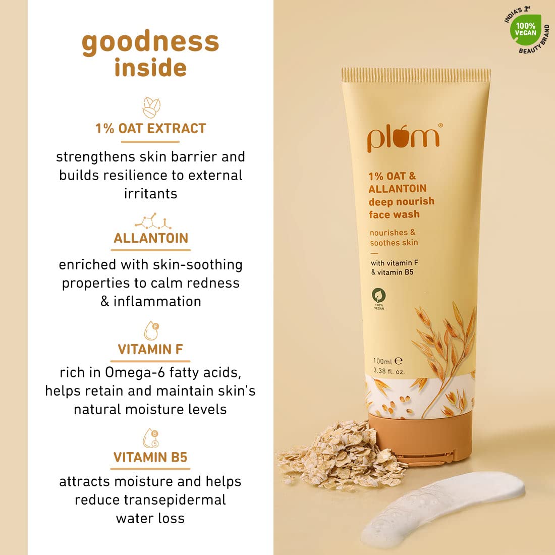 Oat & Allantoin Nourishing Face Wash