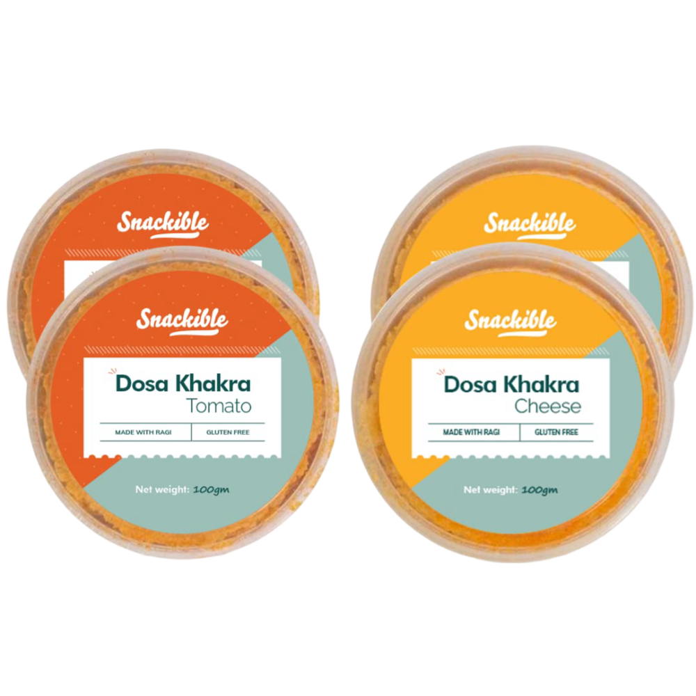 Crispy Cheese & Tomato Dosa Khakhra (Pack of 4)