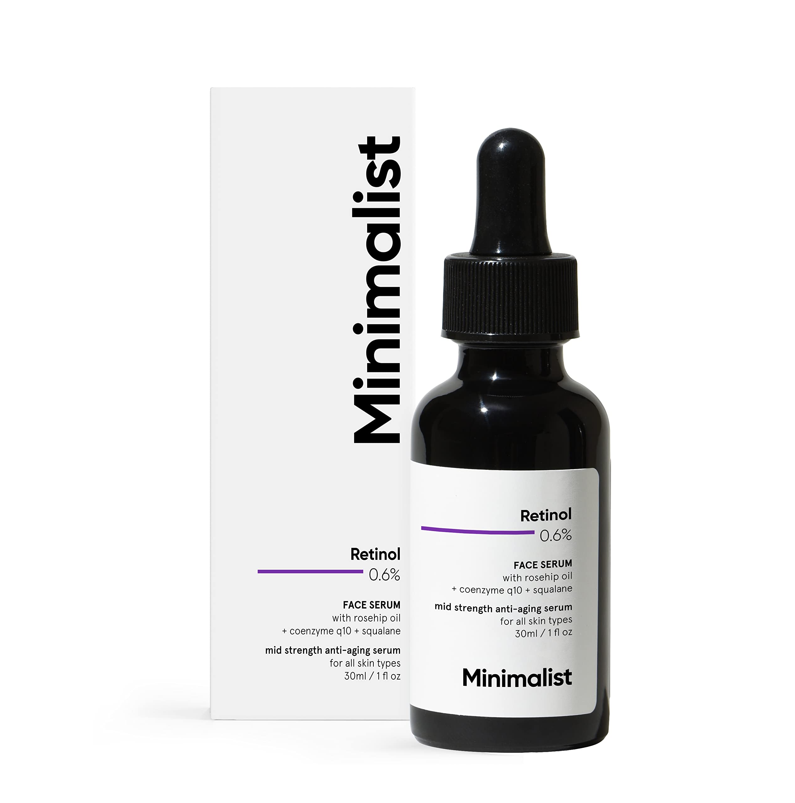 Retinol 0.6% Mid-Strength Anti Aging Face Serum