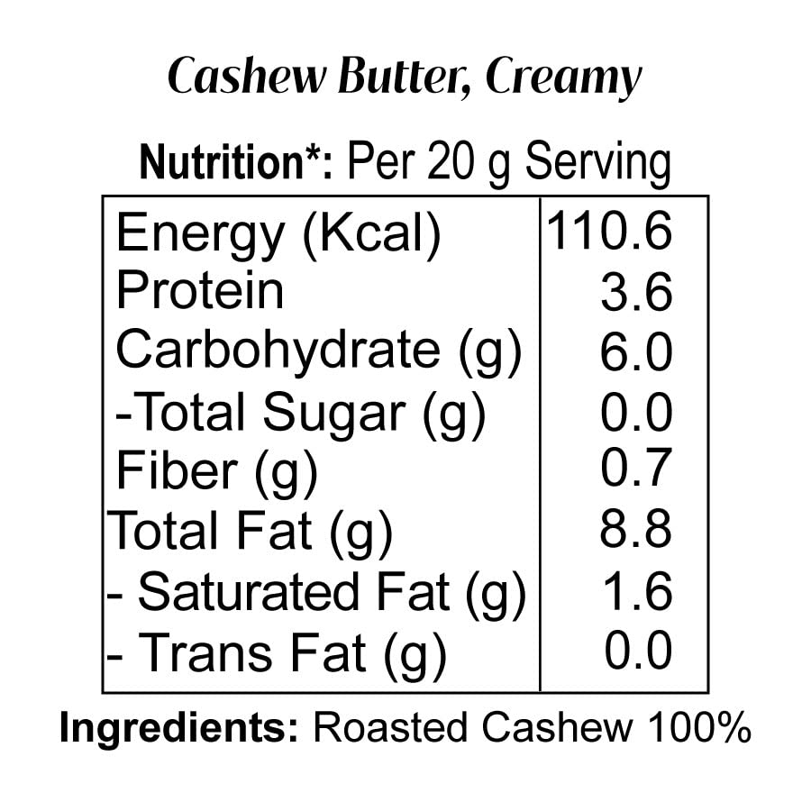 Cashew Butter Creamy