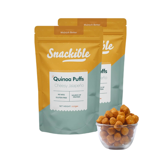 Cheesy Jalapeno Quinoa Puffs (Pack of 2)