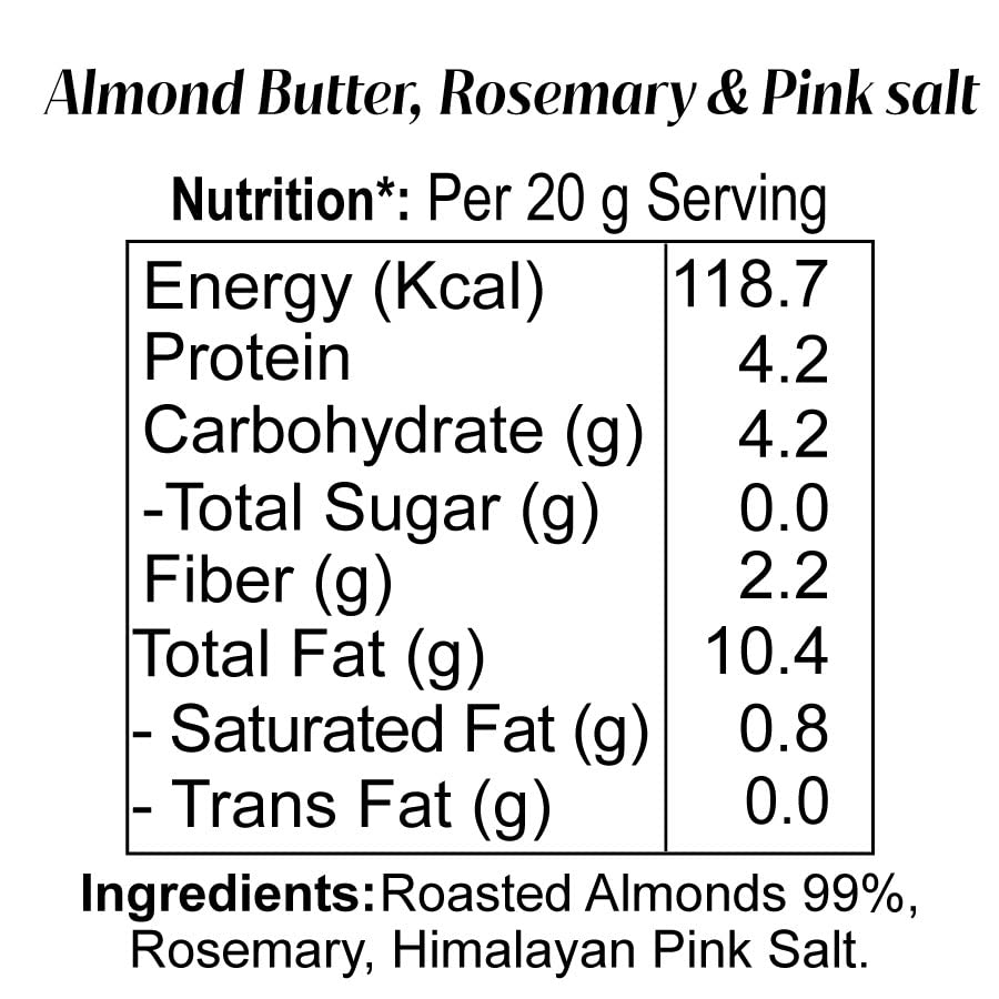 Almond Butter Rosemary & Pink Salt