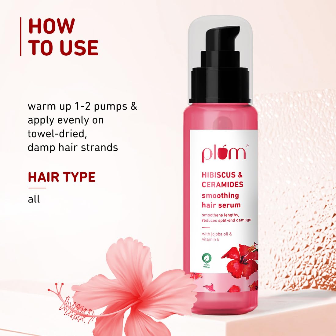 Hibiscus Hair Serum with Ceramides