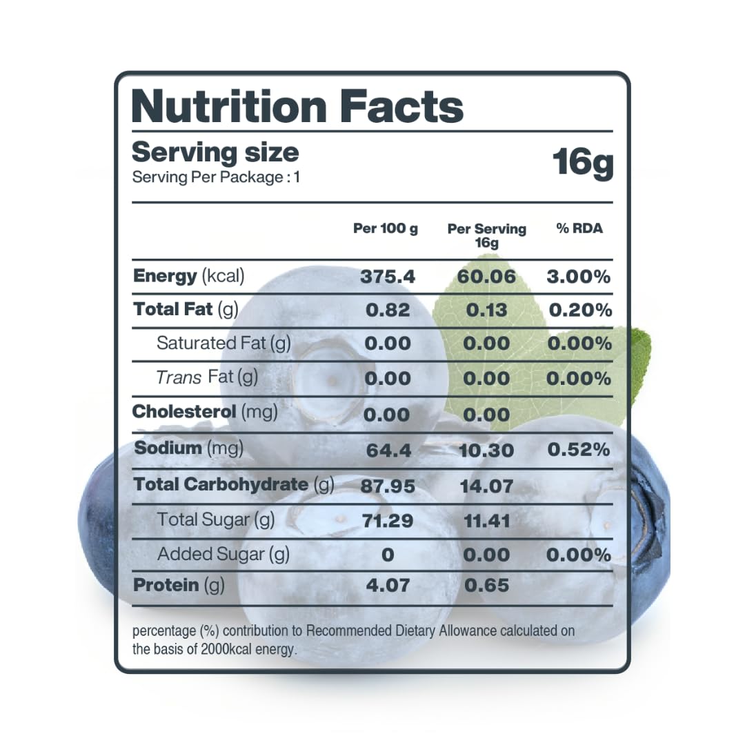 Freeze dried Premium Blueberries