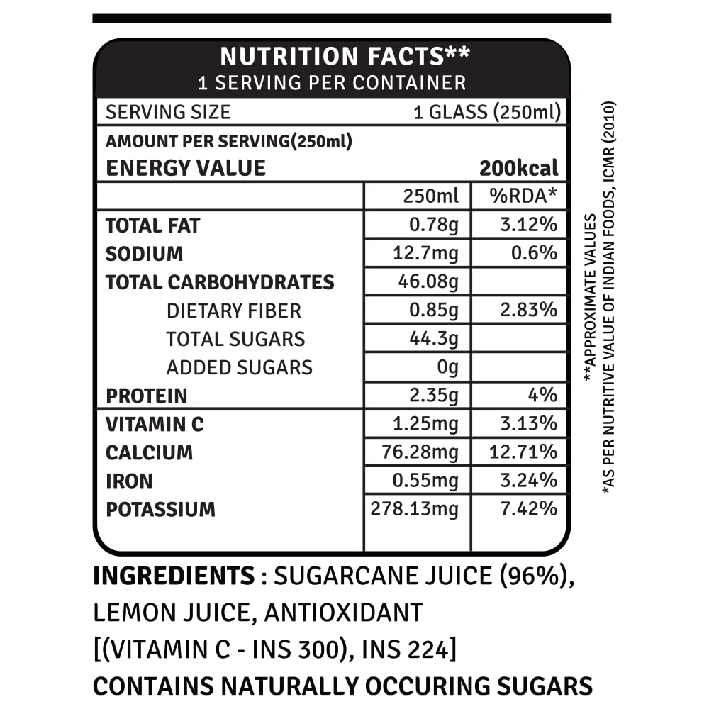 Sugarcane Juice Pack