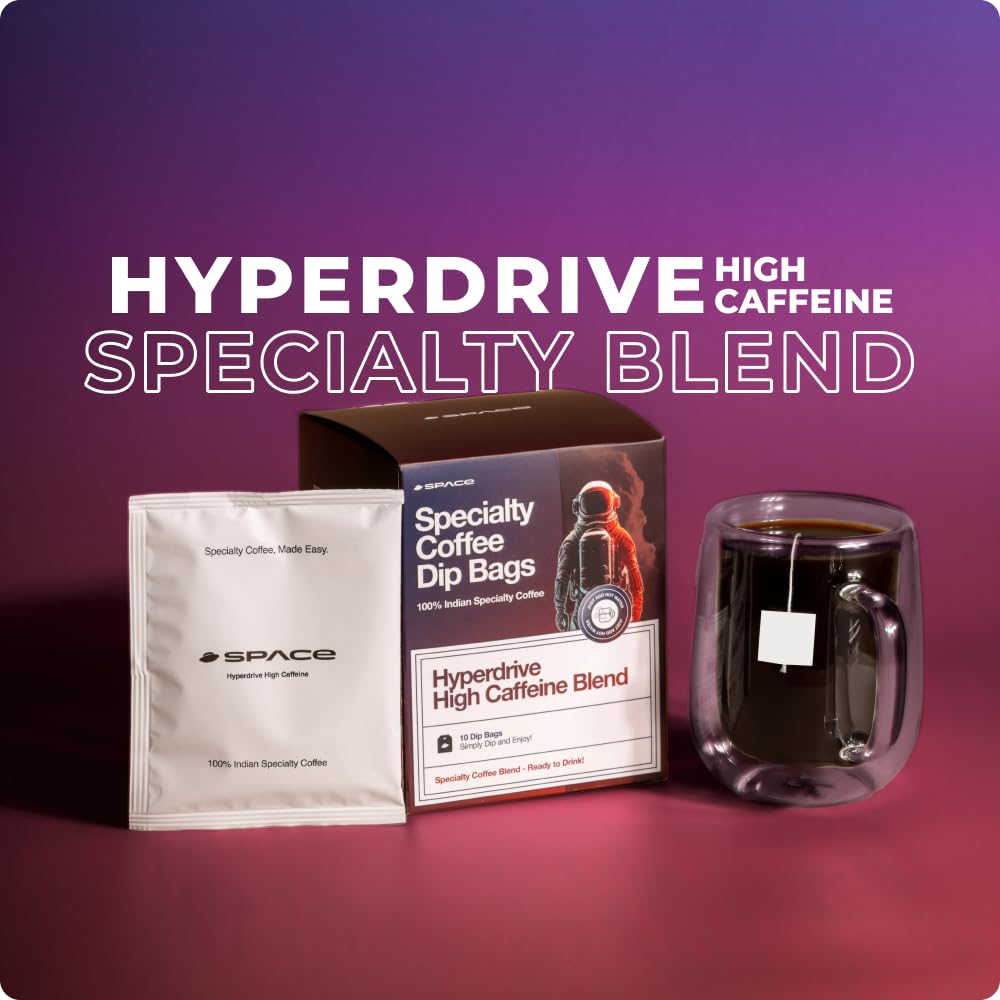 Hyperdrive High Caffeine Specialty Coffee Dip Bags