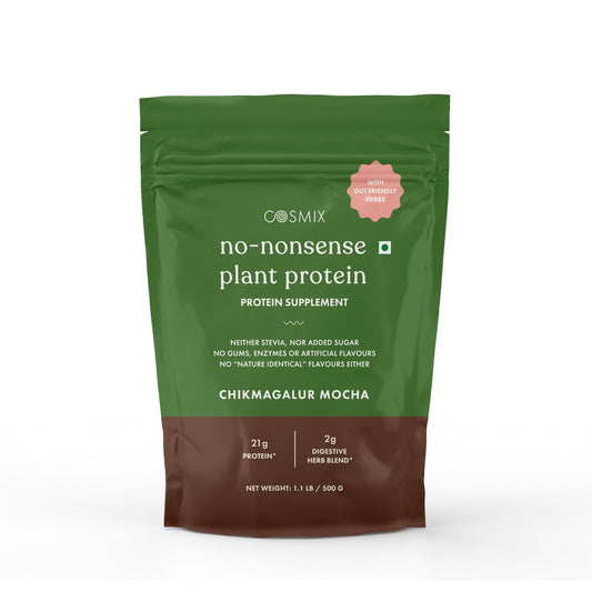 No Nonsense Plant Protein Organic Pea & Rice Isolate Coffee Chocolate Chikmagalur Mocha