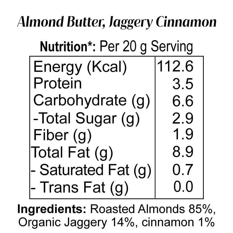 Almond Butter Jaggery Cinnamon