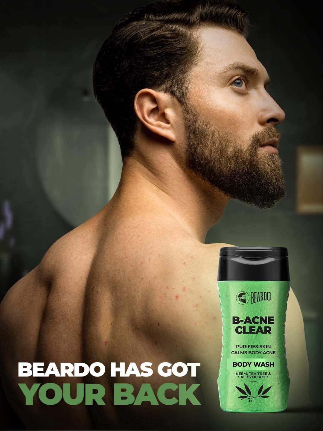 Body Acne Clear Body Wash for Men