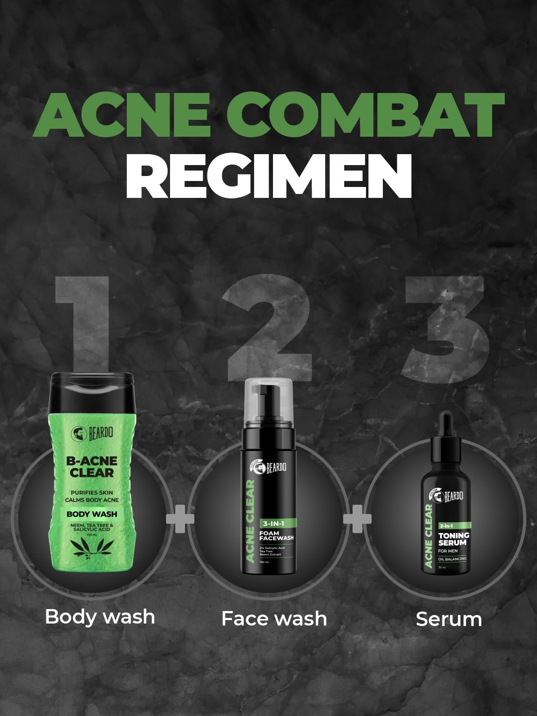 Body Acne Clear Body Wash for Men