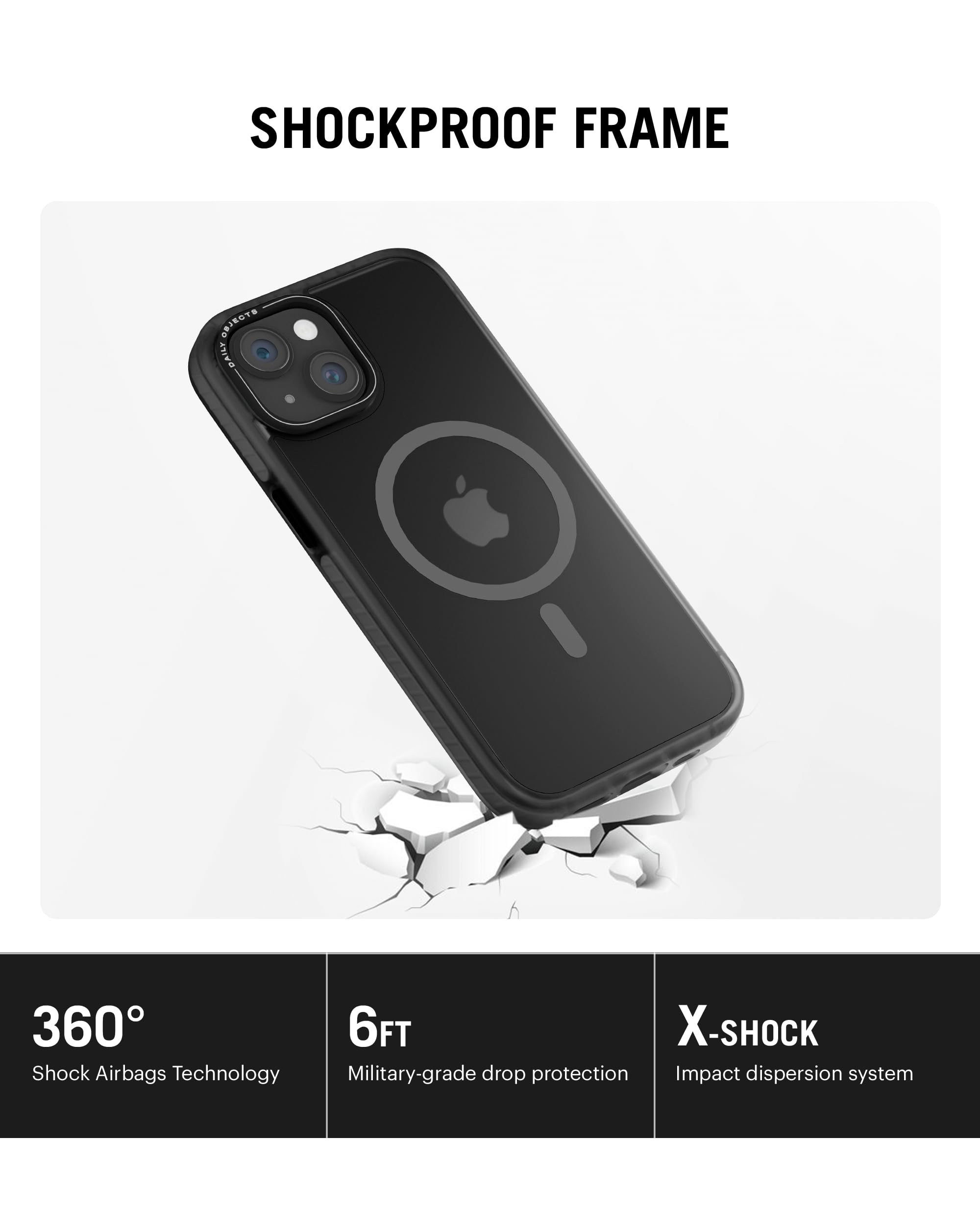 Black Nimbus Polycarbonate Slim Mag-Safe Case