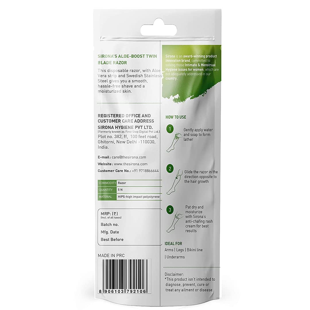 Aloe Boost Twin Blade Disposable Razor