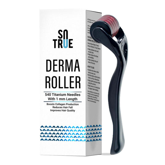 Derma Roller For Hair Growth 1 mm with 540 Titanium Needles