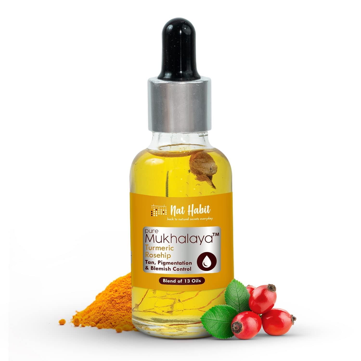 Turmeric Rosehip Mukhalaya Face Oil For Tan