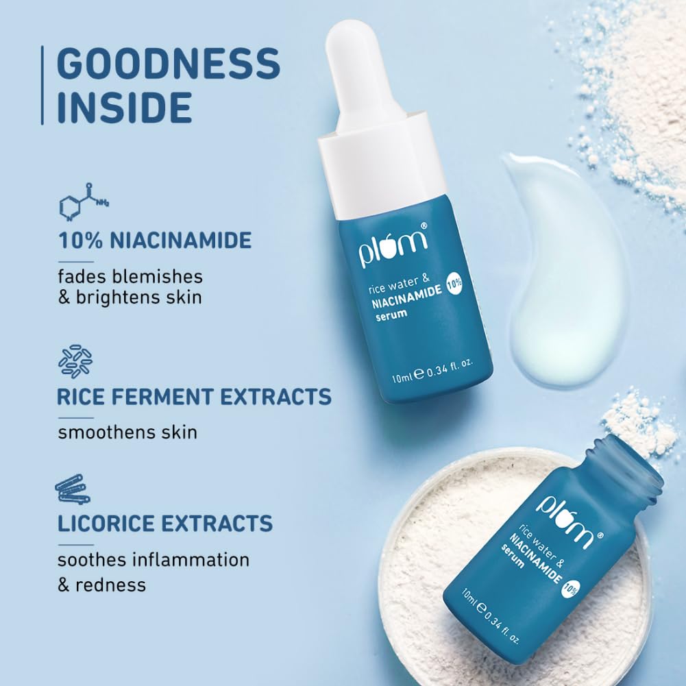 10% Niacinamide Face Serum with Rice Water & Squalane