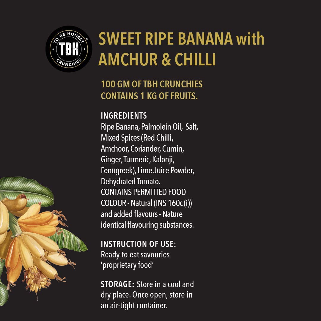 Sweet Ripe banana with Amchur and Chilli