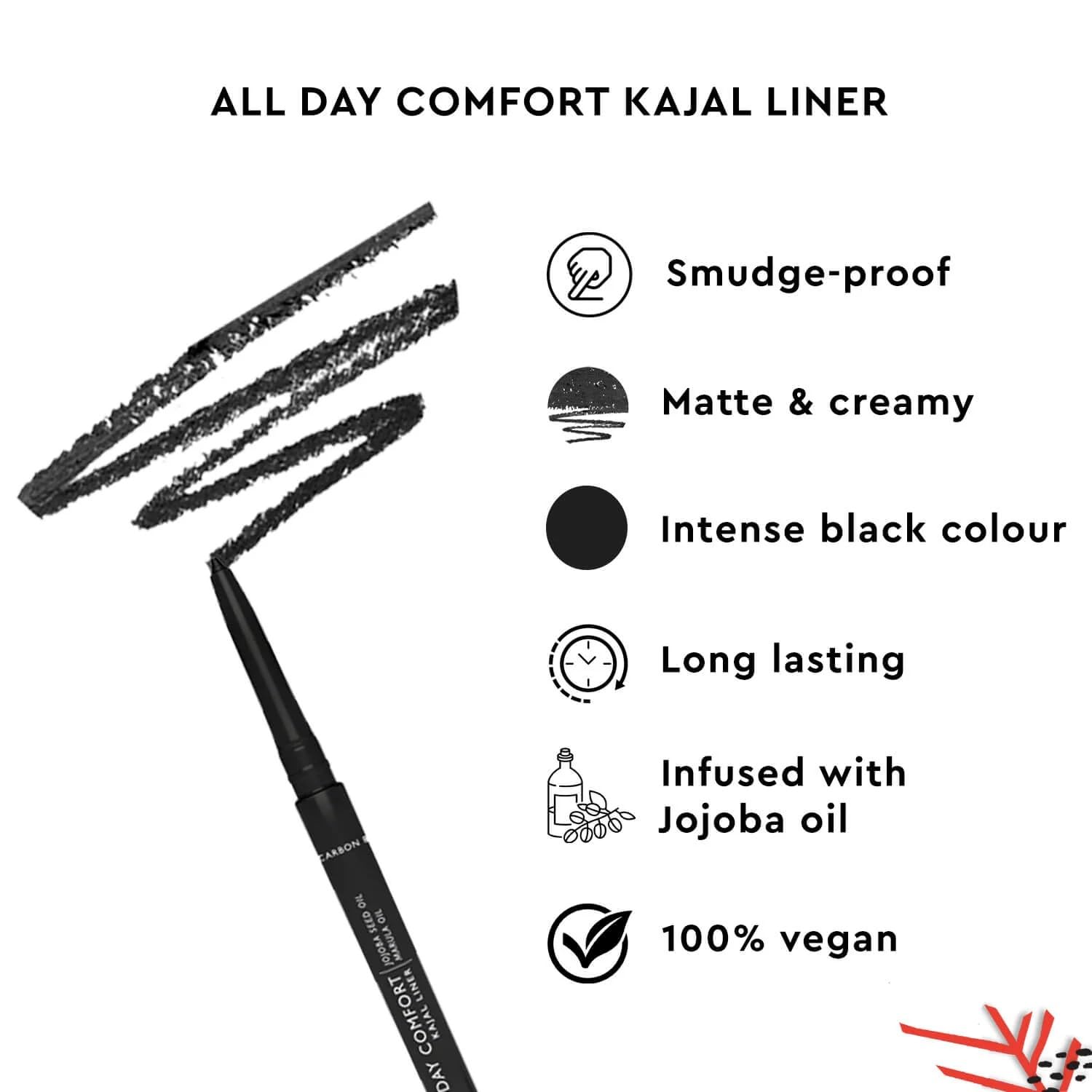 All-Day Comfort Kajal Liner - Carbon Black