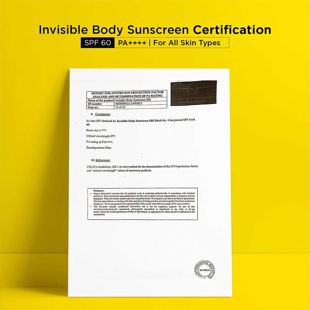 Invisible Body SPF 60 PA++++ Sunscreen Spray