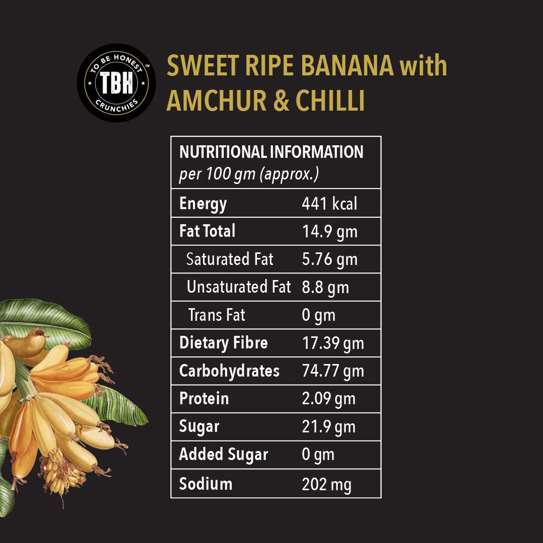 Sweet Ripe banana with Amchur and Chilli