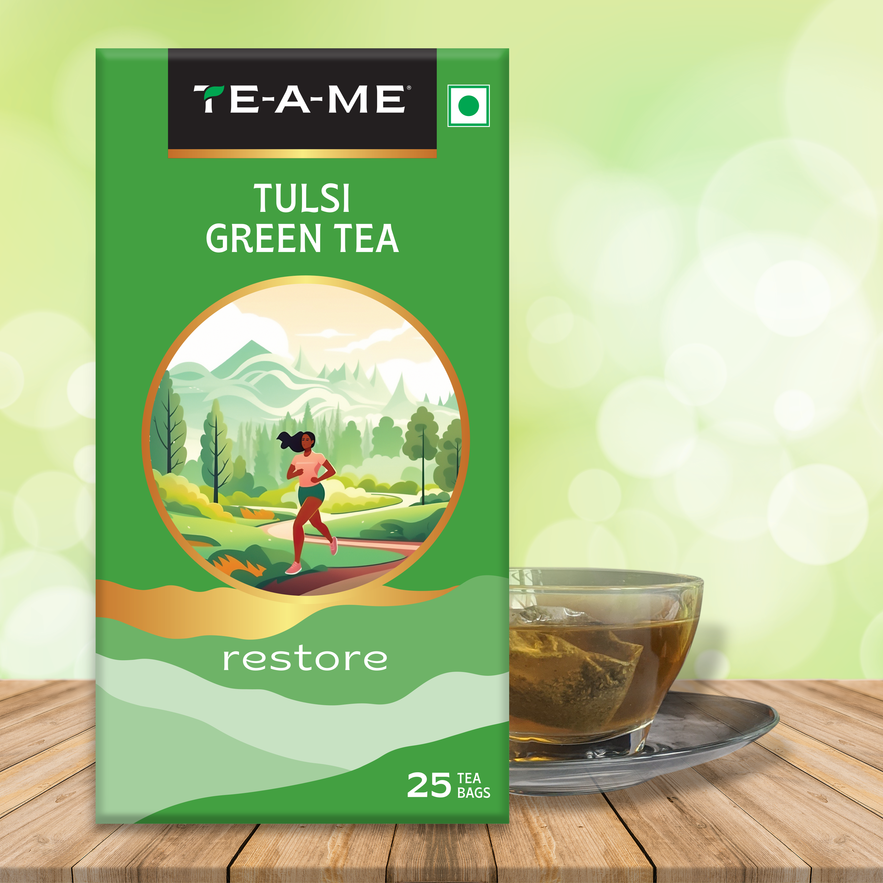 Tulsi Green Tea Bags