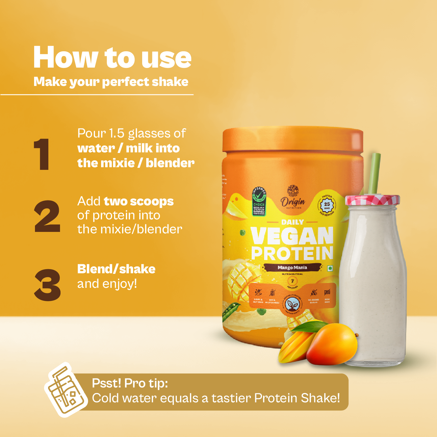 Mango Natural Plant Protein Powder