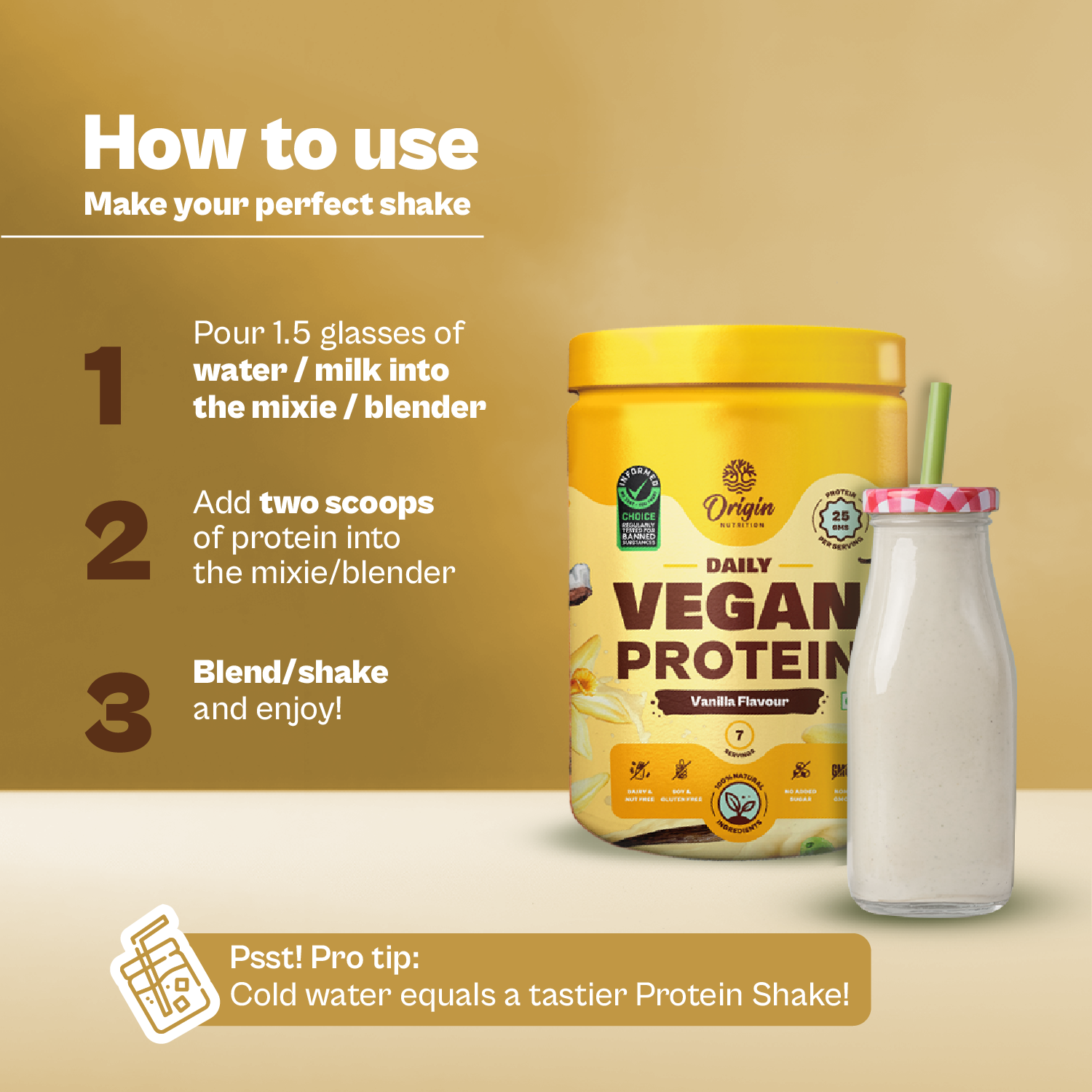 Vanilla Natural Plant Protein Powder