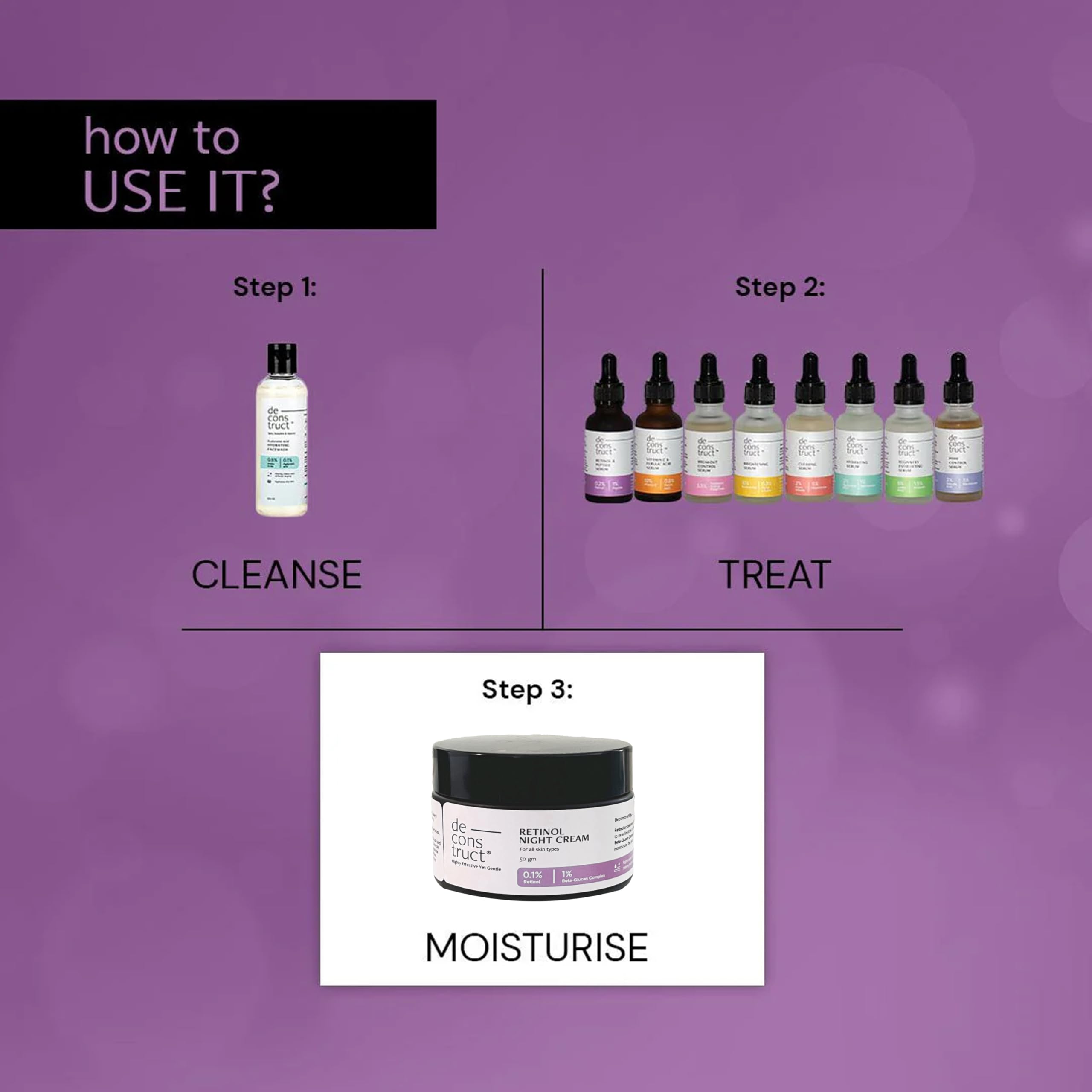 Retinol Night Cream (0.1% Retinol, 1% Beta-Glucan)