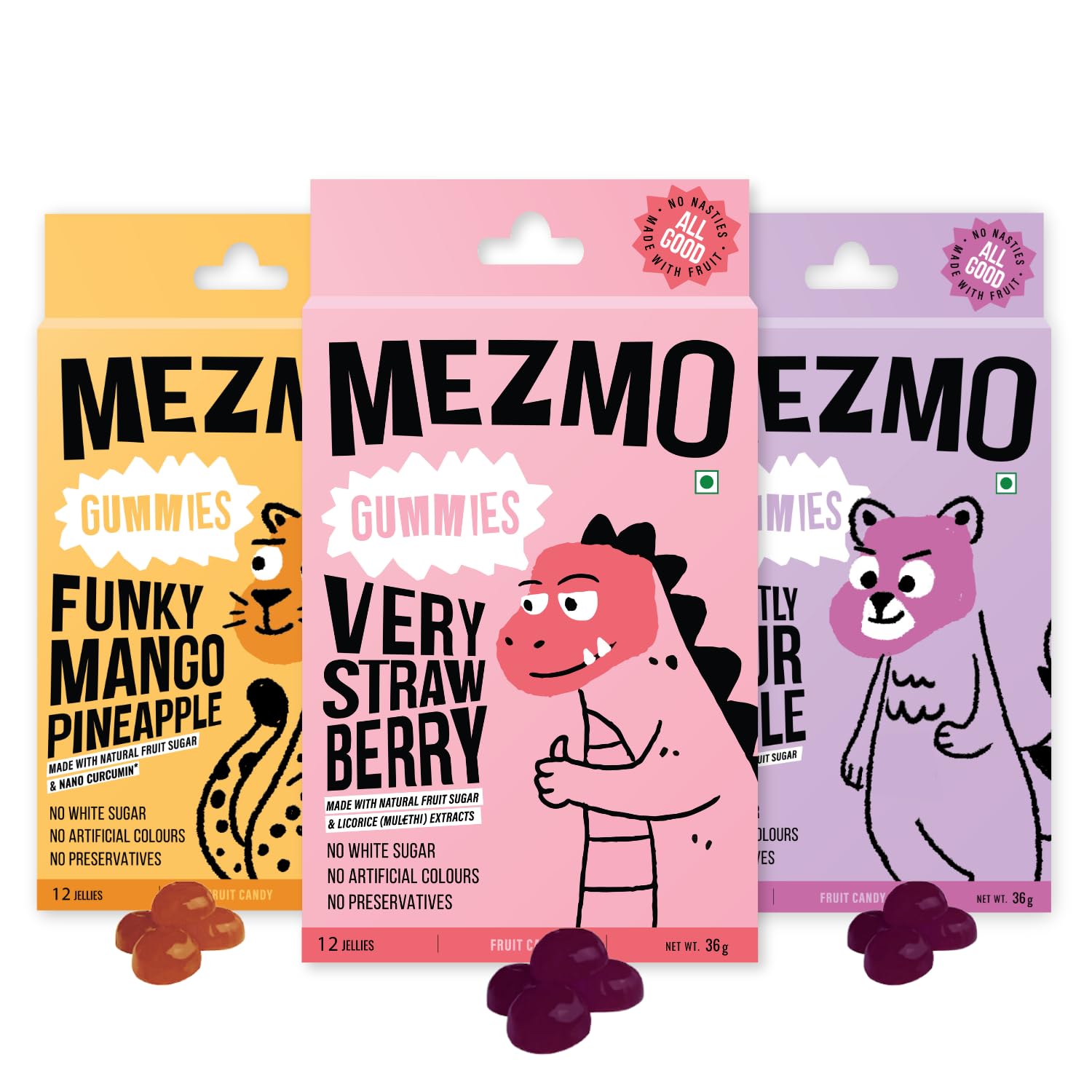 Mezmo Funky 3 Boxes of candies